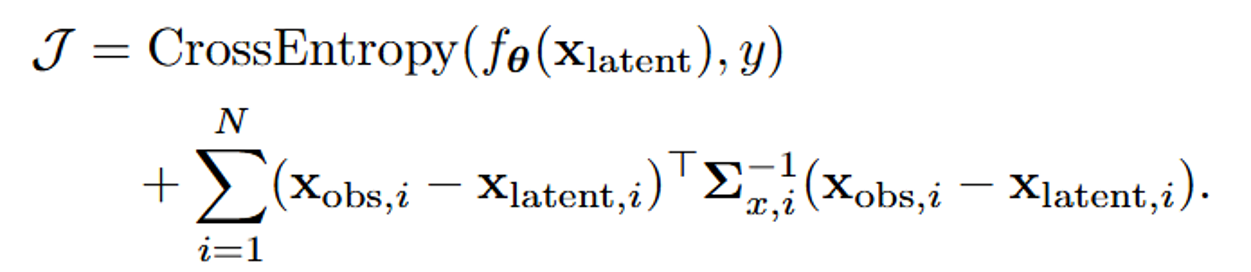 Classification loss with input covariance